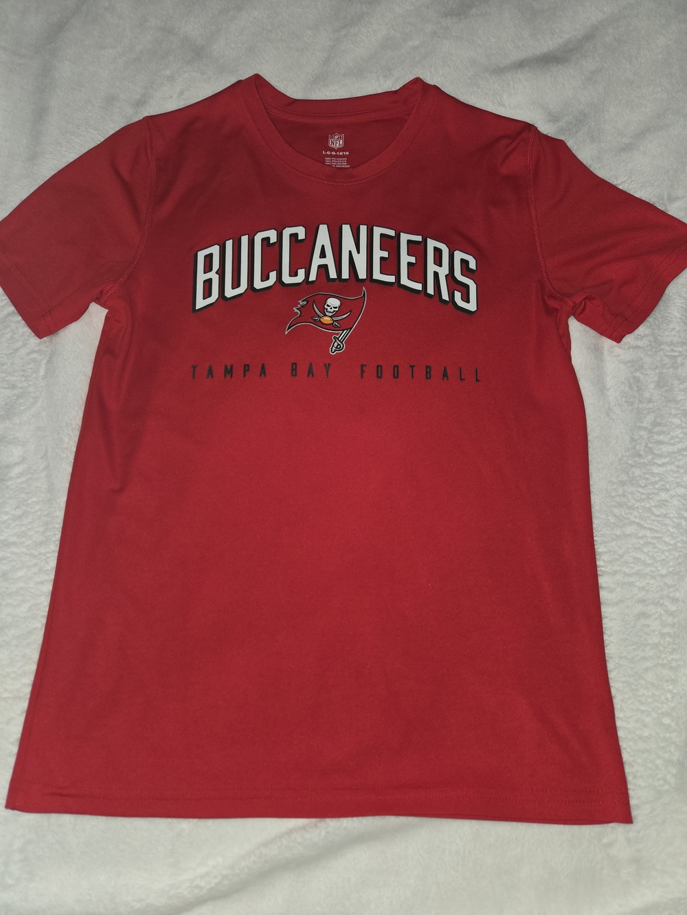 NFL Red Buccaneers Kids Short Sleeve Tee